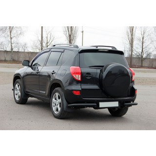 Esquinas traseras AK003 Negro (2 uds, acero inoxidable) Toyota Rav 4 2006-2013 foto 3