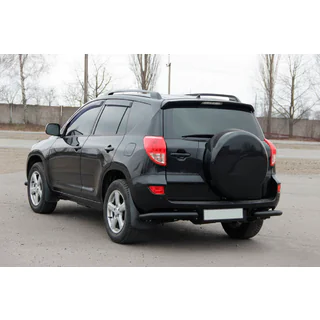 Esquinas traseras AK003 Negro (2 uds, acero inoxidable) Toyota Rav 4 2006-2013 foto 3