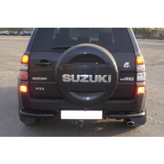 Protector Trasero AK003 Negro (Acero Inoxidable) Suzuki Grand Vitara 2005-2017 foto 1