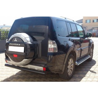 Barra Trasera AK002 Negra (Acero Inoxidable) Mitsubishi Pajero Wagon III 1999-2006 foto 3