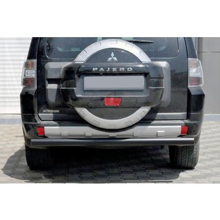 Barra Trasera AK002 Negra (Acero Inoxidable) Mitsubishi Pajero Wagon III 1999-2006 foto 1