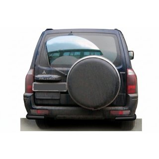 Barra Trasera AK003 Negra (Acero Inoxidable) Mitsubishi Pajero Wagon III 1999-2006 foto 1
