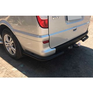 Esquinas Traseras AK003 Negro (2 uds, Acero Inoxidable) Distancia Entre Ejes Media y Larga Mercedes Vito W639 2004-2014 foto 3