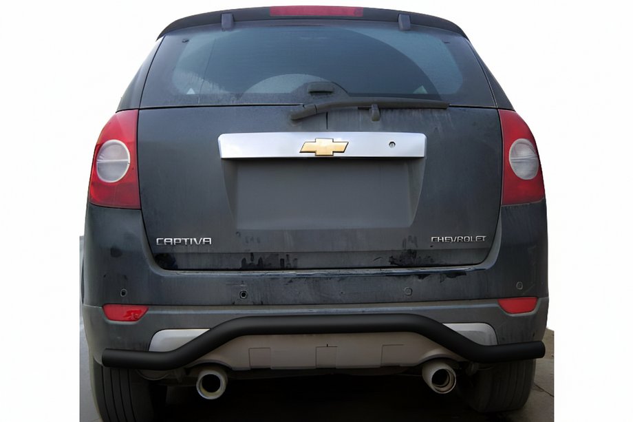 Chevrolet Captiva 2006-2019 Barra Trasera AK008 Negra (Acero Inoxidable) Image