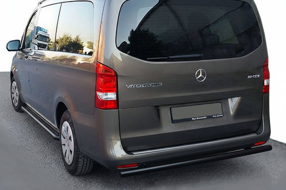 Mercedes Vito/V-class W447 2014- Protector Trasero AK002 Negro (Acero Inoxidable) Foto 1