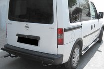 Opel Combo 2002–2012 Barra Trasera AK002 Negra (Acero Inoxidable) foto 1