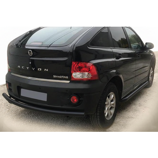 Protector Trasero AK002 Negro (Acero Inoxidable) SsangYong Action 2005-2018