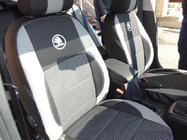 Skoda Octavia II A5 2006-2010 Fundas de Asientos de Coche (Polipiel↗Tela, Premium) foto 16