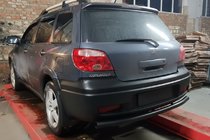 Mitsubishi Outlander 2001-2006 Barra Trasera AK002/2 Negra (Acero Inoxidable) foto 3