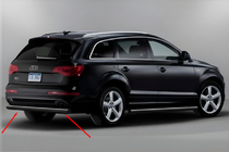 Audi Q7 2005-2015 Protector Trasero AK002 Negro (Acero Inoxidable) foto 1