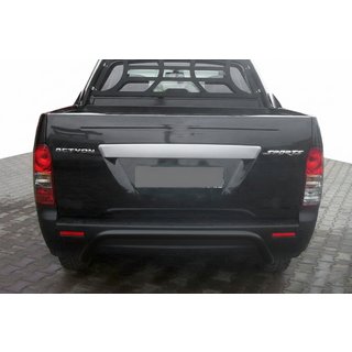 Defensa Trasera AK006 Negra (Acero Inoxidable) SsangYong Action 2005-2018 foto 1