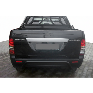 Defensa Trasera AK006 Negra (Acero Inoxidable) SsangYong Action 2005-2018 foto 1