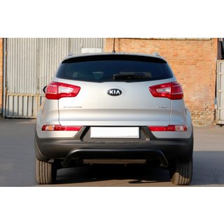 Barra Trasera AK007 Negra (Acero Inoxidable) Kia Sportage 2010-2015 foto 2