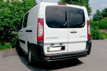 Citroen Jumpy 2007–2017 Barra Trasera Double Black (Acero Inoxidable) foto 1