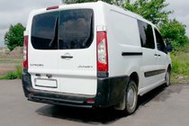 Citroen Jumpy 2007–2017 Barra Trasera Double Black (Acero Inoxidable) foto 2