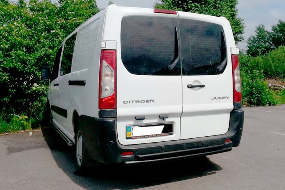 Citroen Jumpy 2007–2017 Barra Trasera Double Black (Acero Inoxidable) Image