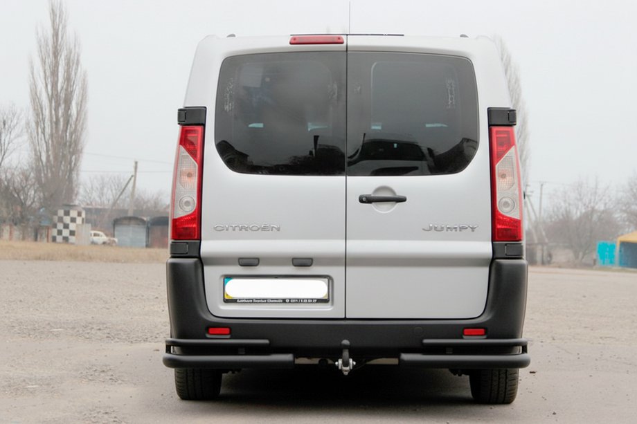 Peugeot Expert 2007-2016 Esquinas traseras AK-003-Double Black (2 uds., acero inoxidable) Foto 2