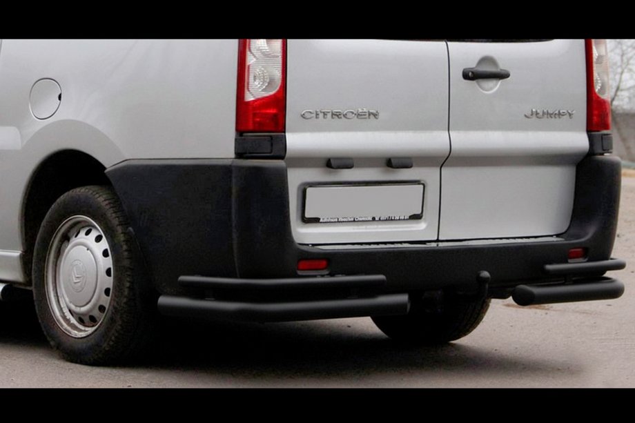 Citroen Jumpy 2007–2017 Esquinas traseras Double Black (2 uds., acero inoxidable) Image