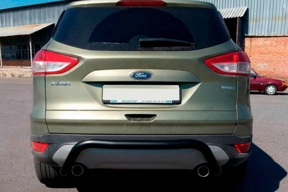 Ford Kuga/Escape 2013-2019 Barra Trasera AK007 Negra (Acero Inoxidable) Foto 4