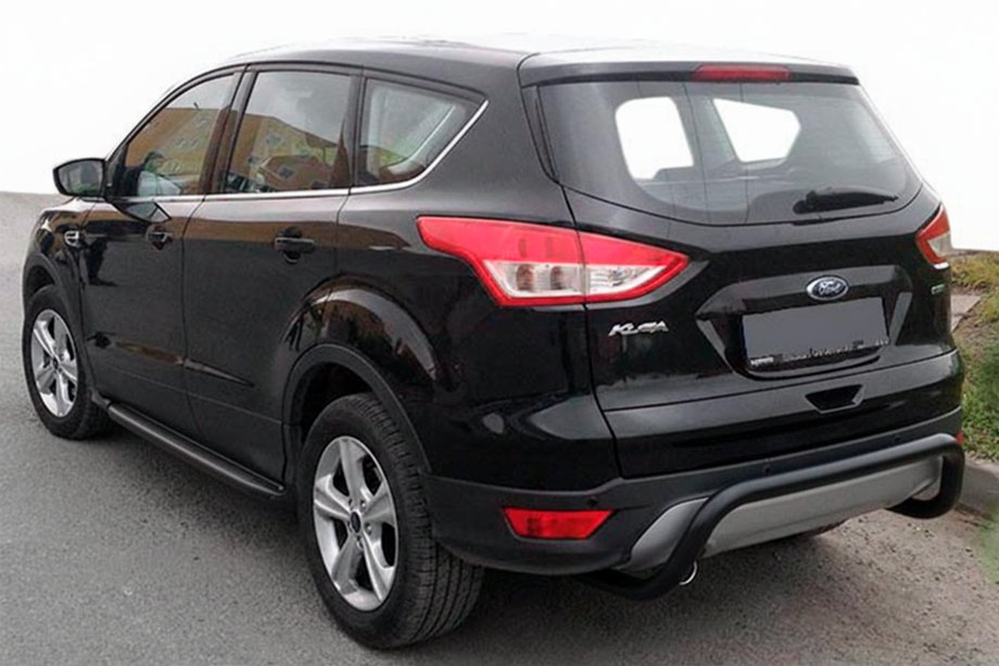 Ford Kuga/Escape 2013-2019 Barra Trasera AK007 Negra (Acero Inoxidable) Foto 5