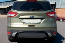 Ford Kuga 2008-2013 Barra Trasera AK007 Negra (Acero Inoxidable) foto 3