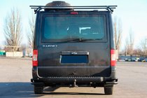 Ford Transit 2000–2014 Esquinas Traseras AK003-Double Black (Acero Inoxidable) foto 3
