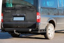 Ford Transit 2000–2014 Esquinas Traseras AK003-Double Black (Acero Inoxidable) foto 1
