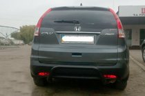 Honda CRV 2012-2016 Barra Trasera AK007 Negra (Acero Inoxidable) foto 3