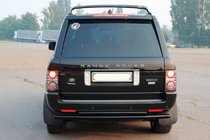 Range Rover III L322 2002-2012 Barra Trasera Doble AK002 Negra (Acero Inoxidable) foto 2