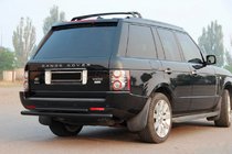 Range Rover III L322 2002-2012 Barra Trasera Doble AK002 Negra (Acero Inoxidable) foto 3