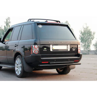 Barra Trasera Doble AK002 Negra (Acero Inoxidable) foto 1