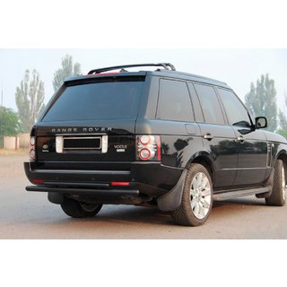 Barra Trasera Doble AK002 Negra (Acero Inoxidable) Range Rover III L322 2002-2012 foto 3