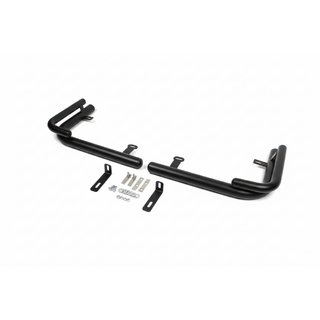 Barras traseras de esquina AK003-Double Black (2 uds., acero inoxidable) Mercedes Viano 2004-2014 foto 4