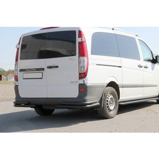Esquinas traseras AK003-Double Black (2 uds, acero inoxidable) Mercedes Vito W639 2004-2014 foto 1