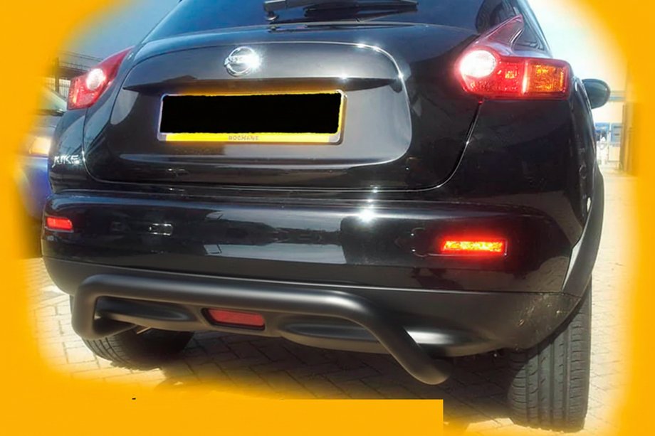 Nissan Juke 2010-2019 Barra Trasera AK007 Negra (Acero Inoxidable) Foto 10