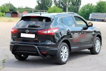 Nissan Qashqai 2014-2021 Barra Trasera AK007-1 Negra (Acero Inoxidable) foto 3