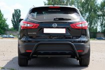 Nissan Qashqai 2014-2021 Barra Trasera AK007-1 Negra (Acero Inoxidable) foto 5