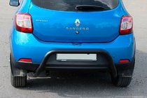 Renault Sandero 2013-2022 Barra Trasera AK007 Negra (Acero Inoxidable) foto 5