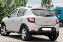 Renault Sandero 2013-2022 Barra Trasera AK007 Negra (Acero Inoxidable) foto 3