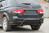 SsangYong Kyron 2005-2014 Barra Trasera AK007 Negra (Acero Inoxidable) foto 3