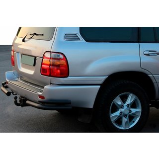 Barras traseras de esquina AK003-Double Black (2 uds., acero inoxidable) Toyota Land Cruiser 100 1998-2007 foto 1