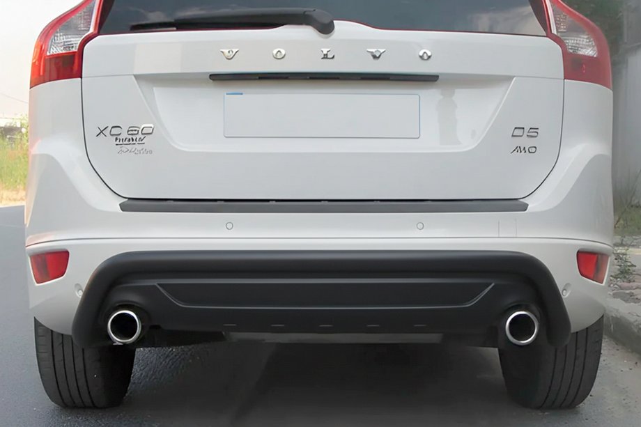 Volvo XC60 2009-2017 Protector Trasero AK007 Negro (Acero Inoxidable) Image