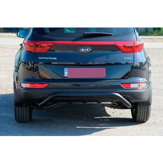 Protector Trasero AK007 Negro (Acero Inoxidable) Kia Sportage 2015-2021 foto 2