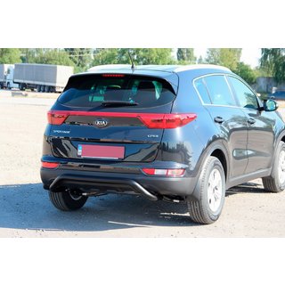 Protector Trasero AK007 Negro (Acero Inoxidable) Kia Sportage 2015-2021 foto 1