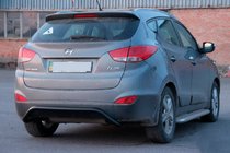 Hyundai IX-35 2010-2015 Protector Trasero AK007 Negro (Acero Inoxidable) foto 2