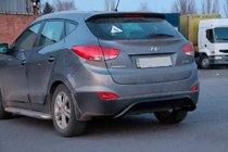 Hyundai IX-35 2010-2015 Protector Trasero AK007 Negro (Acero Inoxidable) foto 3
