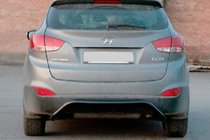 Hyundai IX-35 2010-2015 Protector Trasero AK007 Negro (Acero Inoxidable) foto 1