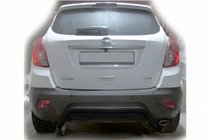Opel Antara 2006-2017 Barra Trasera AK007-2 Negra (Acero Inoxidable) foto 1