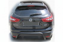 Nissan Qashqai 2014-2021 Barra Trasera AK007-2 Negra (Acero Inoxidable) foto 1