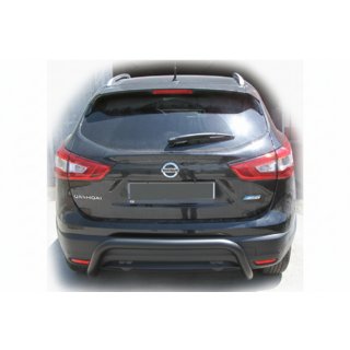 Barra Trasera AK007-2 Negra (Acero Inoxidable)